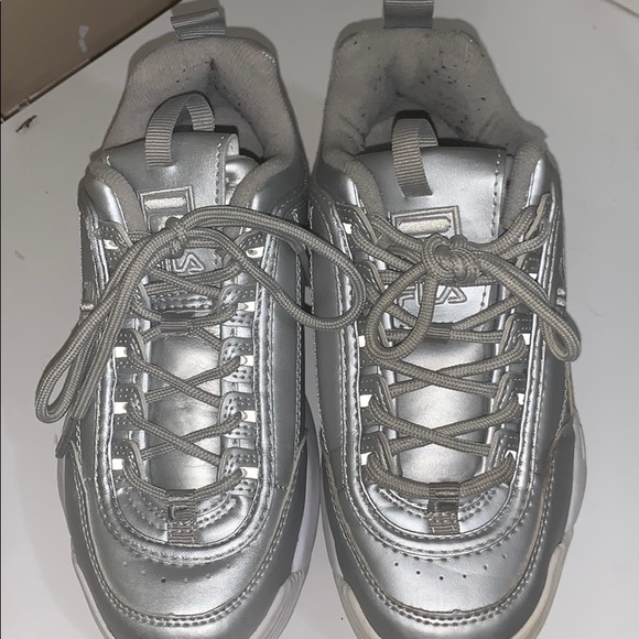 Silver Fila chunky sneakers - Picture 5 of 5